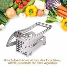 Potato Cutter Slicer Stainless Steel French Fry Chopper with 2 Blades for Vegetable