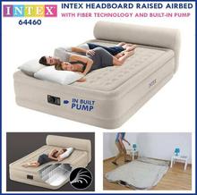 Intex Headboard Raised Airbed with Fiber Technology and Built-in Pump 64460