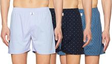 URBAN HUG Men's 100%  Cotton Printed Boxers Shorts ( Pack of 3)