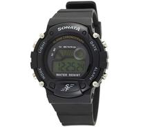 Sonata Grey Dial Digital Watch For Men- 77048PP03