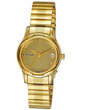 Titan Karishma Analog Champagne Dial Women's Watch - 2601YM01