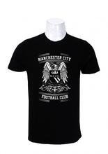 Wosa -M.C.F.C Black Printed Manchester T-shirt For Men