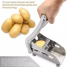 Potato Cutter Slicer Stainless Steel French Fry Chopper with 2 Blades for Vegetable