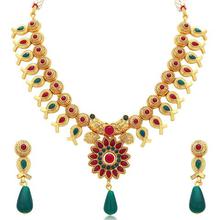 Sukkhi Enchanting Gold Plated Necklace Set For Women