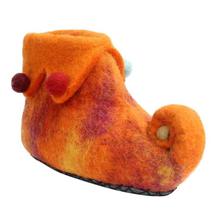 Orange Woolen Boot For Babies