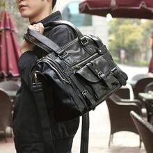 High Quatily Pu Leather Portable High Capacity Business Portable Hand Bag Side Bag