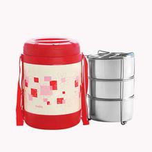 Cello Super Star Lunch Box-3 Compartments-1 Pc-red