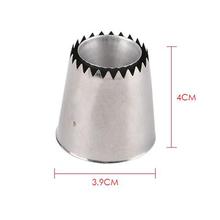 2 Sizes DIY Nozzle Stainless Steel Dessert Cake Decorating Tips