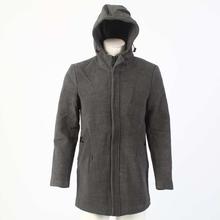 Woolen Overcoat With Hoodie For Men