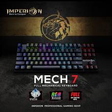 Imperion Mech 7 KG-M07R Compact 87Keys RGB Gaming Mechanical Keyboard- Kailh Switch