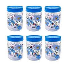 Ski Homeware Printed Easy Pet Jars 500ml (6 Pcs)- Blue