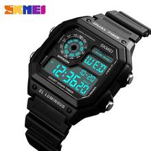 SKMEI 1299 Military Sporty LED Digital Watch (Black Strap)