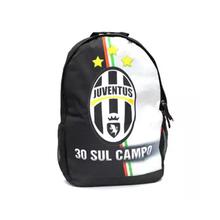 Juventus Men's Black White Printed Backpack