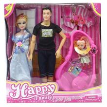 Multi-color Happy Family Doll Set For Kids