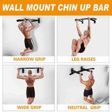 Gets Pull Up Bar Wall Mounted Chin Up Bar Strength For Home Use, Wall Mount Chin Exercise Bar Upper Body Workout Bar, Horizontal Bar Fitness Equipment Wall Mount Pull Up Bar With Four Grip Positions Chin Up Bar