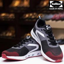 Caliber Shoes Black/Red Ultralight Sport Shoes For Men - ( 575 )