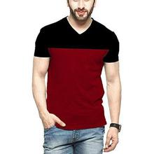 Cenizas Men's Half Sleeves V-Neck Casual Tshirt/T-Shirt