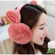 New Fashion Cute Ears Plush Earmuffs Comfortable Warm