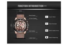 NaviForce 24 Hour Quartz Luxury Black Wrist Watch For Men (NF9129)