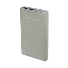 Sky Power 2 USB 15000 mAh Power Bank - (Silver)