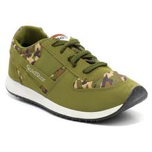 Goldstar Goldstar Camo Sports Shoes- Dark Green