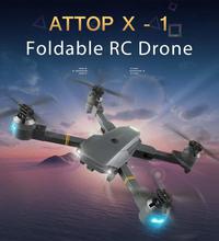 ATTOP XT - 1 Foldable RC Drone - GRAY WIFI 2MP CAMERA 253901105