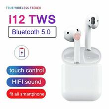 i12 TWS True Wireless Touch Control Bluetooth 5.0 Earphones