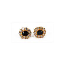 Small Tourmaline Thaka Stud Earrings For Women