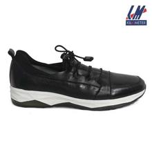 KILOMETER Black/White Lace Up Casual Shoes For Men