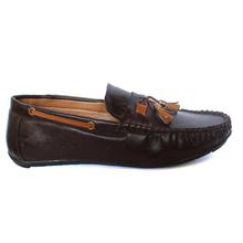 Dark Brown Slip On Loafer Shoes For Men