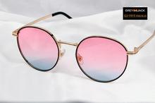 GREY JACK Golden Frame Metal Round unisex Sunglasses