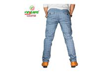 Virjeans Slim Fit Check Cotton Pant (VJC 691) Sky Blue