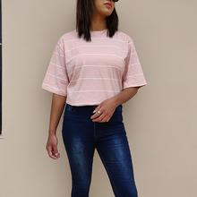 Pink Stripe T-Shirt  For Women