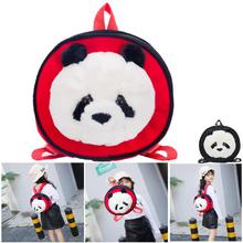 Cute Panda Kids Cartoon Travel Shoulder Bags School Backpacks-Red