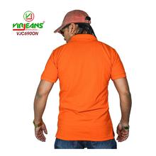 Virjeans Orange Polo Neck Tshirt for Men (VJC 690)