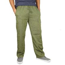 Linen Unisex Loose Pant Light Green