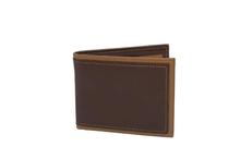 Usupso Chic Men's Horizontal Wallet (Brown)