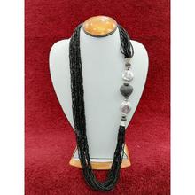 Black Long Potey Necklace