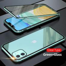 360 Metal Magnetic Phone Case For iPhone 11 Pro Max Case For