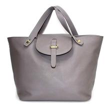 Dark Grey PU Solid Soller Handbag For Women