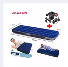 Premium Intex Inflatable Air Bed Single Mattress With AC Electric Air Pump
