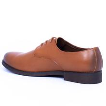 Caliber Shoes Leather Tan Brown Lace Up Formal Shoes For Men - ( K518L)