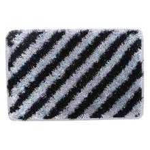 Black/Grey Striped Door Mat