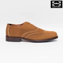 Caliber Shoes Leather Tan Brown Lace Up Formal Shoes For Men - ( K518L)