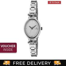 Titan 95035SM01 Silver Dial Analog Watch For Women