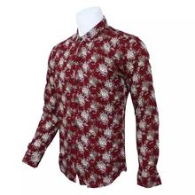 Floral Printed Cotton Casual Full Shirt For Men