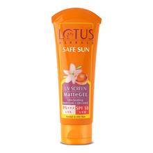 Lotus Herbals Safe Sun UV Screen Ultra Soothing Matte Gel with SPF 50 for Normal to Oily Skin - 100 gm