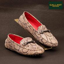 Gallant Gears Beige Leather Loafers For Women - ( 368-A1  )