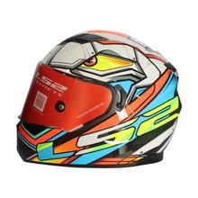 LS2 Stream Evo XDRON White Neon Orange Double Visor Full Face Helmet