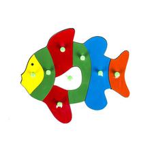 LTM-Fish Inset Tray Puzzle With Knobs For Kids